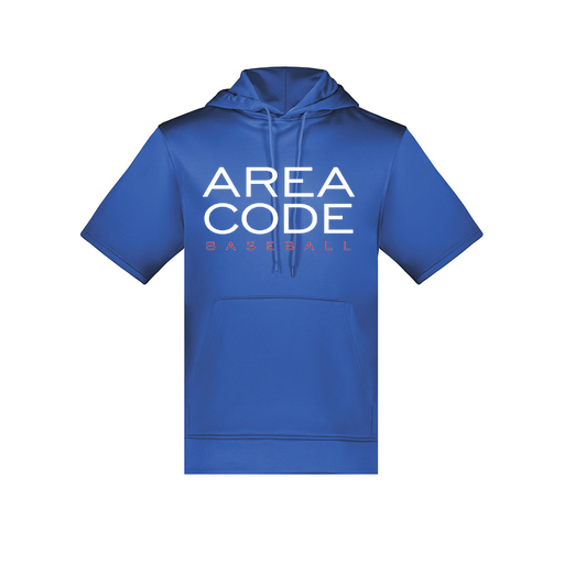 [6871.060.S-LOGO2] Men's Dri Fit Short Sleeve Hoodie (Adult S, Royal, Logo 2)
