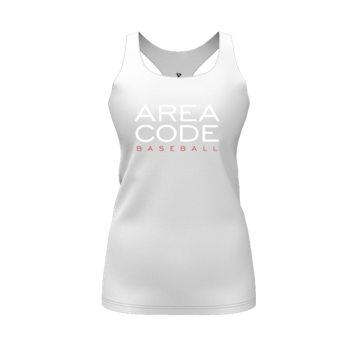 [FT0TRBWH-FYS-LOGO2] Decker Racerback Tank Top (Female Youth S, White, Logo 2)
