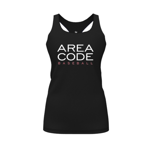 [CUS-DFW-RCBK-PER-BLK-FYS-LOGO2] Racerback Tank Top (Female Youth S, Black, Logo 2)