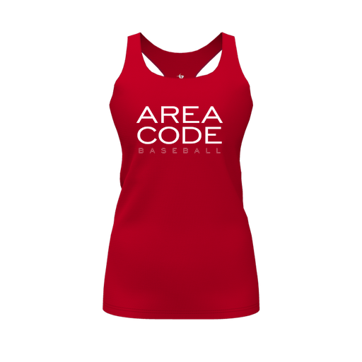 [CUS-DFW-RCBK-PER-RED-FYS-LOGO2] Racerback Tank Top (Female Youth S, Red, Logo 2)