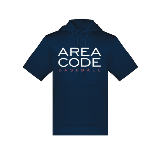 [6871.065.S-LOGO2] Men's Dri Fit Short Sleeve Hoodie (Adult S, Navy, Logo 2)