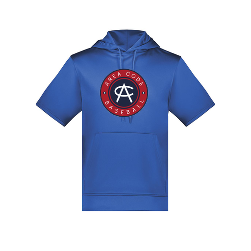 [6871.060.S-LOGO1] Men's Dri Fit Short Sleeve Hoodie (Adult S, Royal, Logo 1)