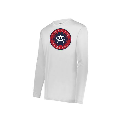 [222823.005.S-LOGO1] Youth LS Smooth Sport Shirt (Youth S, White, Logo 1)