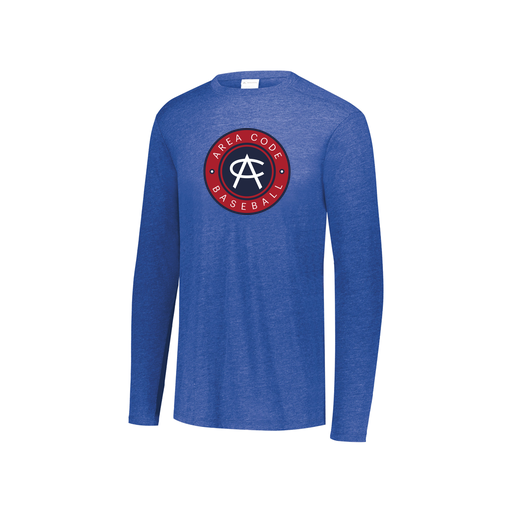 [3076.U55.S-LOGO1] Youth LS Ultra-blend T-Shirt (Youth S, Royal, Logo 1)