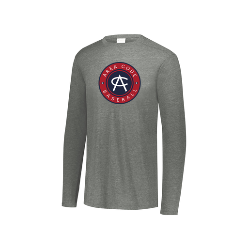 [3076.013.S-LOGO1] Youth LS Ultra-blend T-Shirt (Youth S, Gray, Logo 1)