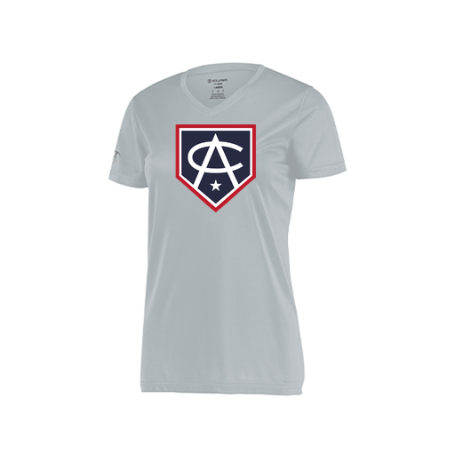 [222820.099.S-LOGO3] Ladies Movement Dri Fit Shirt (Female Adult S, Silver, Logo 3)