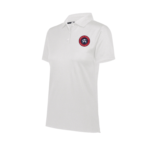 [222768.005.XS-LOGO1] Ladies Prism Polo (Female Adult XS, White, Logo 1)